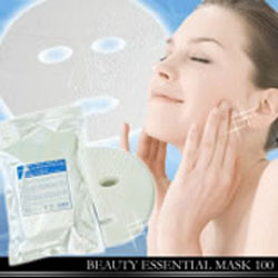 〜暮らしの幸便〜　健康グッズからファッションまで話題の商品満載！-業務用フェイスマスク　ビューティーエッセンシャルマスク100☆エステサロンのスペシャルケアを毎日自宅で実感！ width=
