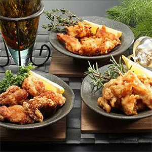 〜暮らしの幸便〜　健康グッズからファッションまで話題の商品満載！-深川養鶏 長州どり「唐揚げ三昧」【送料無料】☆ハーブ入り飼料で育てられた長州どりを3種類の味付けで絶妙に仕上げました！ width=