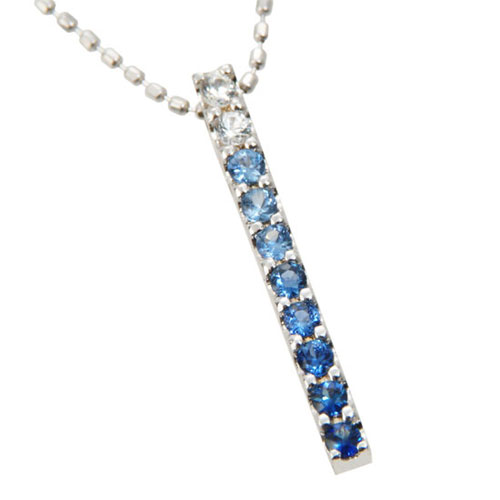 <<完売>>☆限定セール☆K18WGサファイアペンダントAG0520(S10-0.22ct)【送料無料】