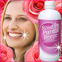 〜暮らしの幸便〜　健康グッズからファッションまで話題の商品満載！-ローズ ピュアリーズ【2個で送料無料】☆たった5秒で驚くほどの白さ！ローズの香りでモテ息ゲット！ width=