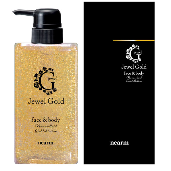 〜暮らしの幸便〜　健康グッズからファッションまで話題の商品満載！-ネアーム ジュエルゴールドローション（全身用保湿化粧水）☆天然保湿成分たっぷり！ width=