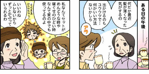 セシオンおしゃれヘアカバー : ある日の午後