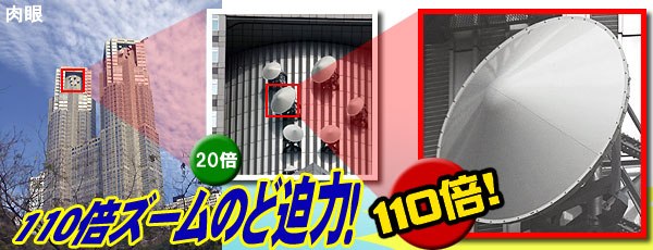 �i�V�J 110�{�Y�[���o�ዾ 20-110�~27 ZOOM�i��p�O�r�E10�{�o�ዾ�t���j�F110�{�Y�[���̃h���́I