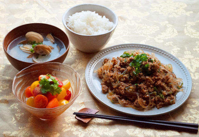 ゼンパスタの麻婆はるさめ風