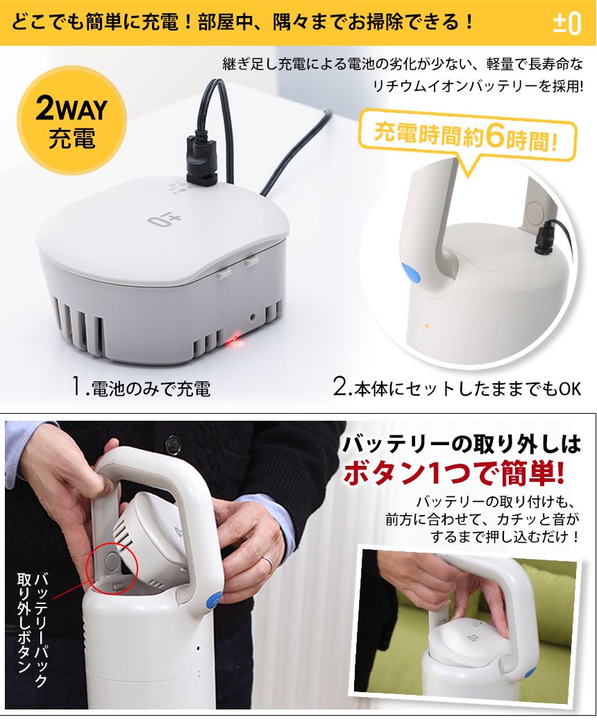 ±0（プラスマイナスゼロ） 交換バッテリーパック Y010用 【新聞掲載】