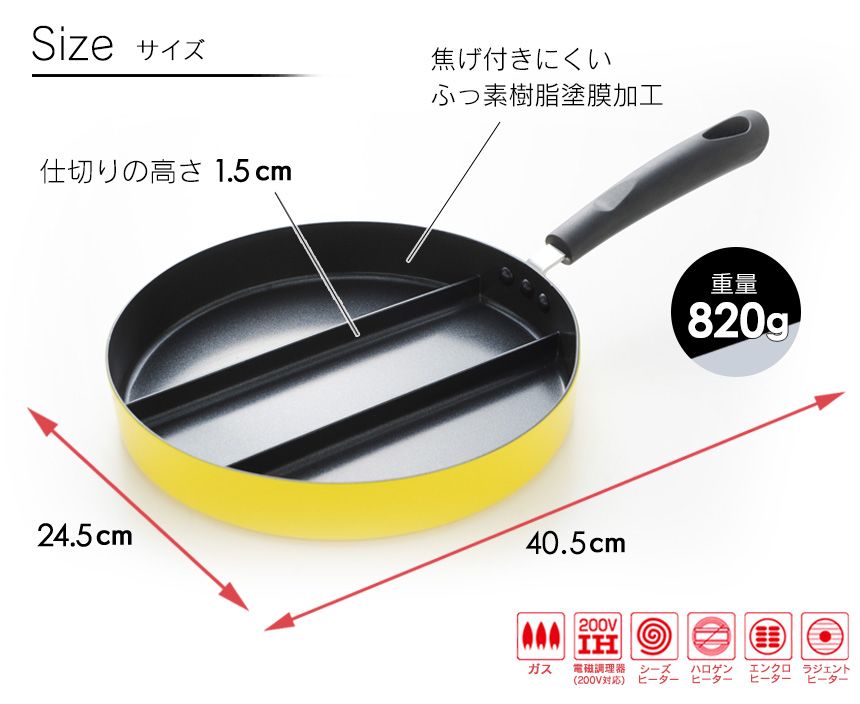 センターエッグトリプルパン
