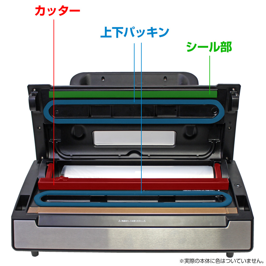 真空パックんPREMIUM交換用上下パッキン2本セット