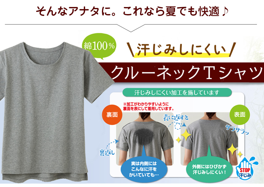 暑い夏tシャツに汗