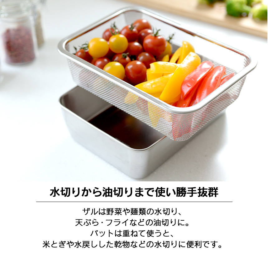 深型バット＆ザル専用スライサーセット